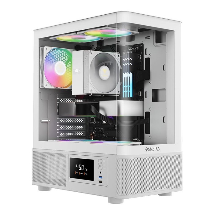 کیس گیم دیاس ATLAS E2 CG ARGB WHITE